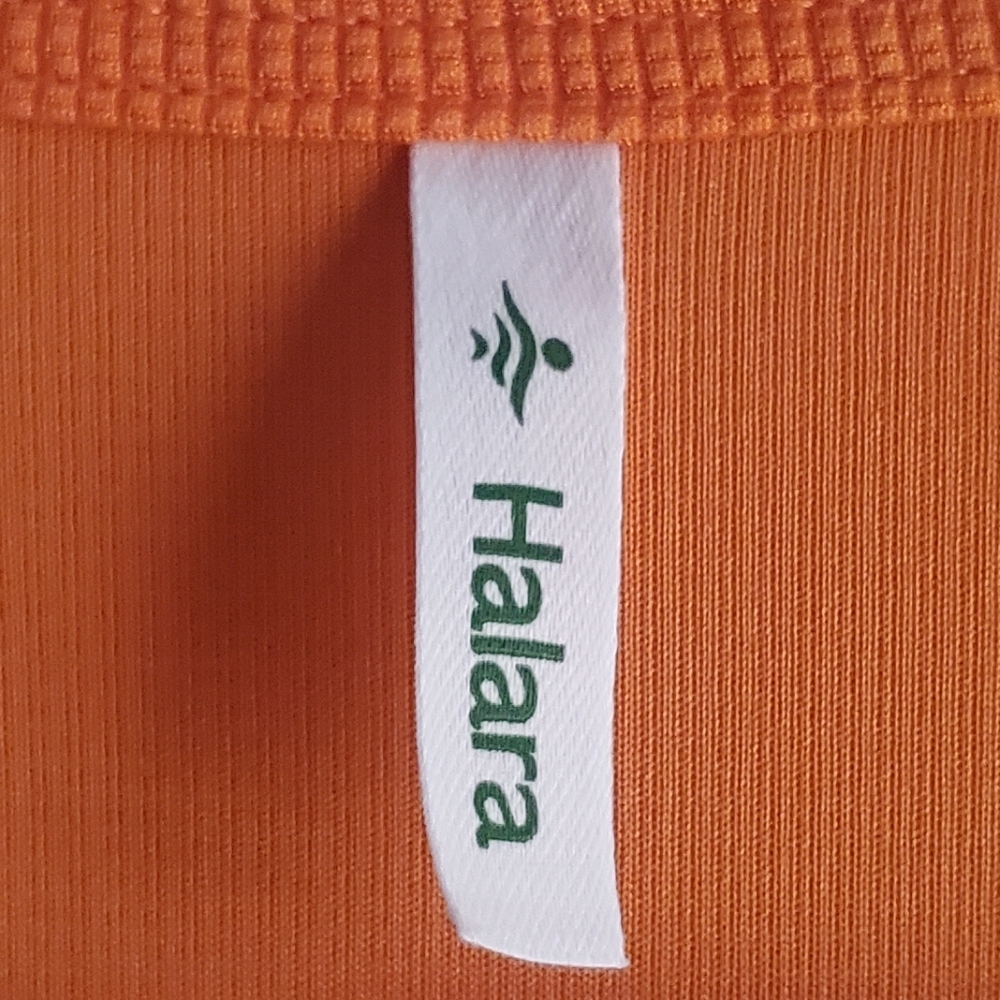 HALARA Vibrant Orange V-Neck Wide Leg Jumpsuit - Picture 4 of 4
